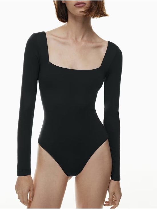 Aritzia Tops - Aritzia Black Long-Sleeve Square-Neck Bodysuit - Going Out/Causal Top